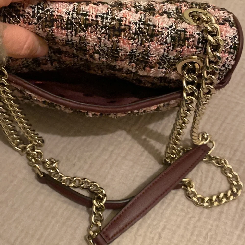 Kate Spade beautiful tweed shoulder / crossbody bag. Like new.